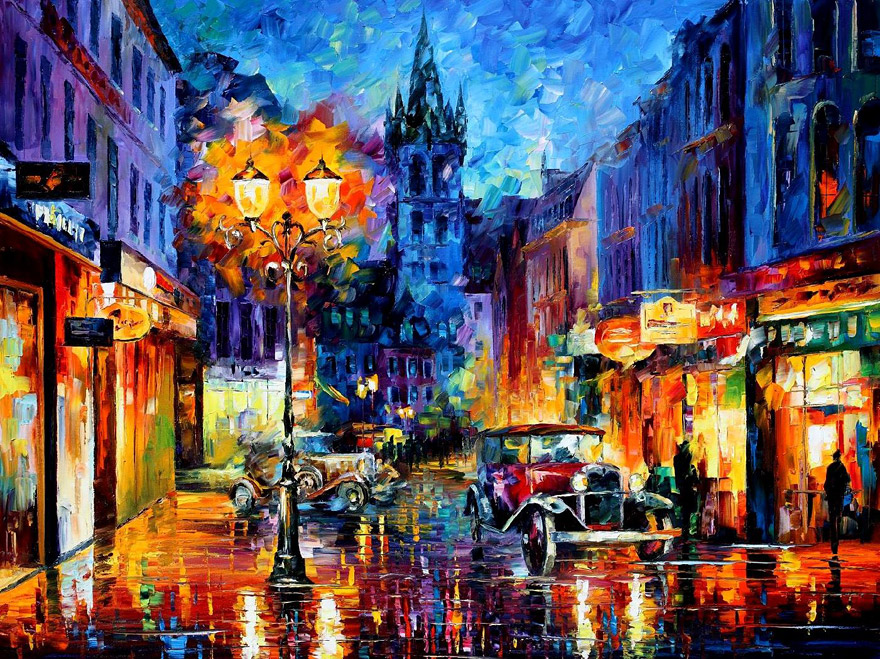 The Fusion Of Colors In Leonid Afremov’s Nostalgic Oil Paintings The Fusion Of Colors In Leonid Afremov’s Nostalgic Oil Paintings