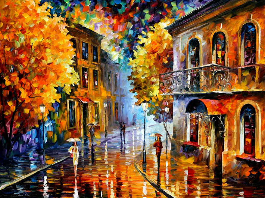 The Fusion Of Colors In Leonid Afremov’s Nostalgic Oil Paintings The Fusion Of Colors In Leonid Afremov’s Nostalgic Oil Paintings