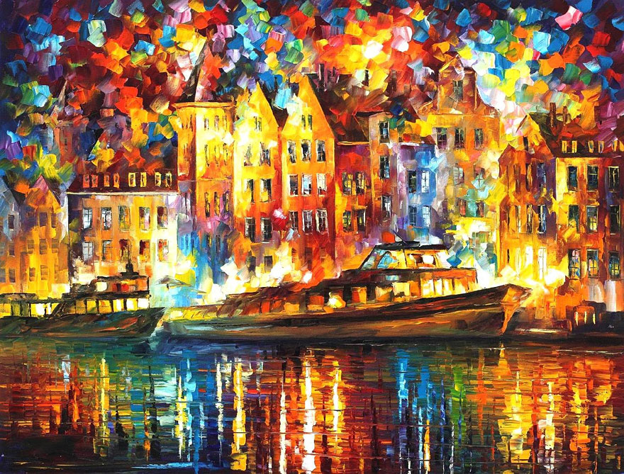 The Fusion Of Colors In Leonid Afremov’s Nostalgic Oil Paintings The Fusion Of Colors In Leonid Afremov’s Nostalgic Oil Paintings