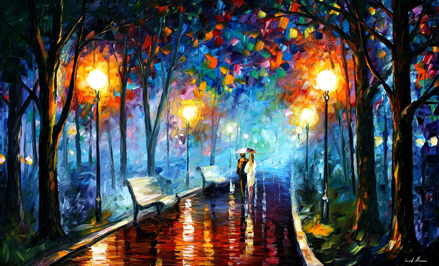 The Fusion Of Colors In Leonid Afremov’s Nostalgic Oil Paintings The Fusion Of Colors In Leonid Afremov’s Nostalgic Oil Paintings