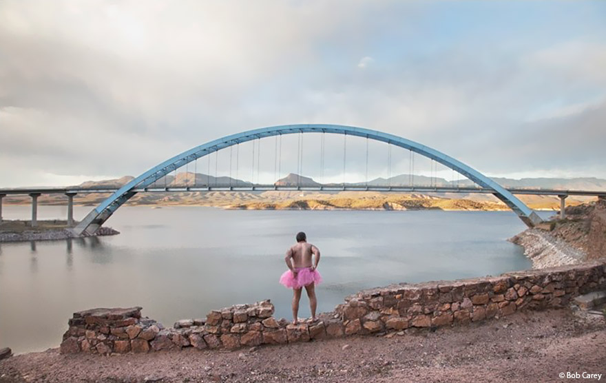 Man Puts On A Pink Tutu And Travels The World To Bring A Smile To His Wife Fighting Breast Cancer