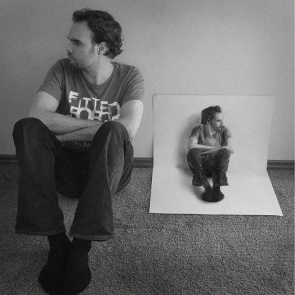 New 3D Pencil Drawings by Ramon Bruin