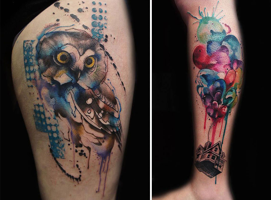 Tattoo Artist Creates Impressive Freehand Tattoos On The Spot Without Any Sketches Tattoo Artist Creates Impressive Freehand Tattoos On The Spot Without Any Sketches