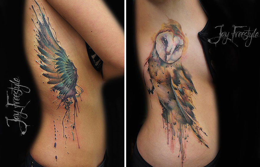 Tattoo Artist Creates Impressive Freehand Tattoos On The Spot Without Any Sketches Tattoo Artist Creates Impressive Freehand Tattoos On The Spot Without Any Sketches