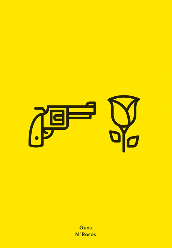 Guess The Names Of Famous Rock Bands In Their Minimalistic Literal Icons