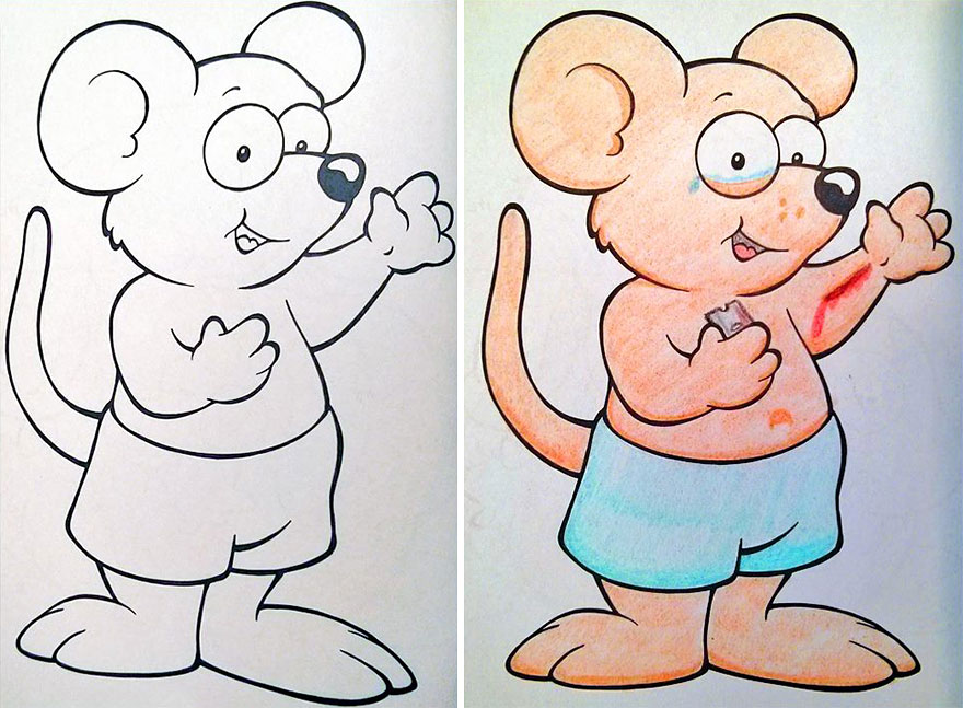 Coloring Book Corruptions: See What Happens When Adults Do Coloring Books Coloring Book Corruptions: See What Happens When Adults Do Coloring Books