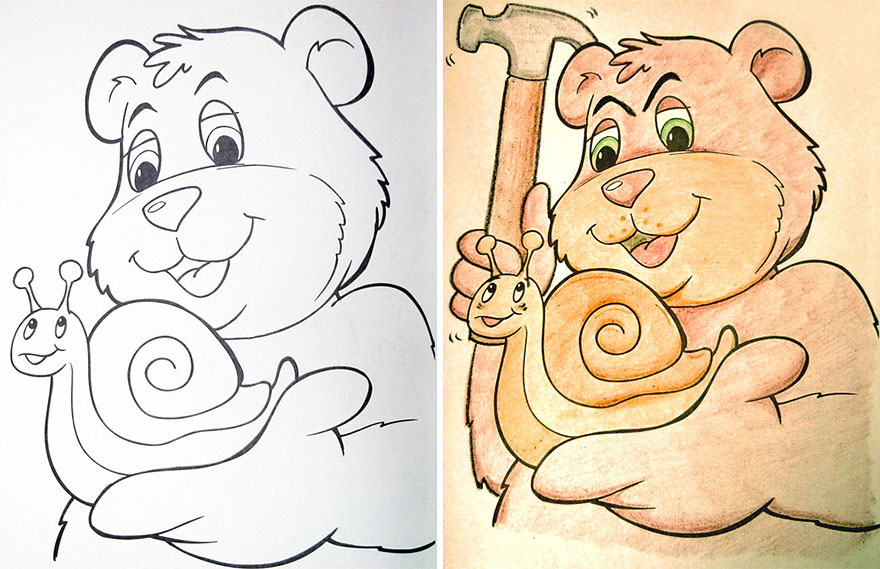 Coloring Book Corruptions: See What Happens When Adults Do Coloring Books Coloring Book Corruptions: See What Happens When Adults Do Coloring Books
