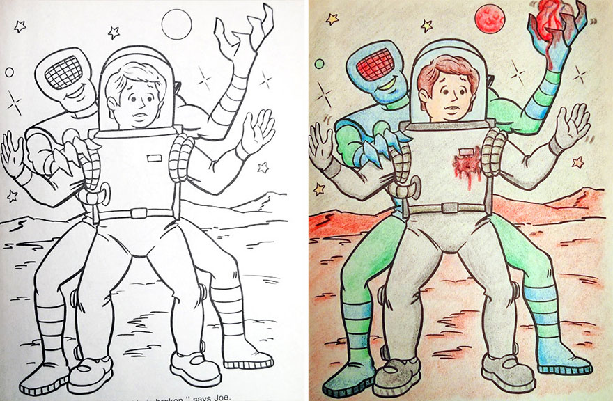 Coloring Book Corruptions: See What Happens When Adults Do Coloring Books Coloring Book Corruptions: See What Happens When Adults Do Coloring Books
