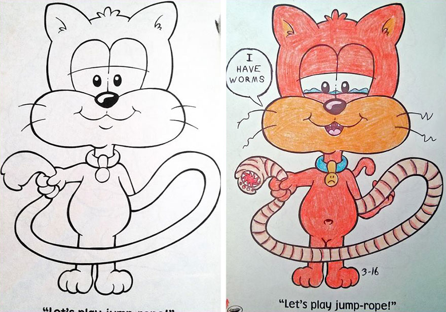 Coloring Book Corruptions: See What Happens When Adults Do Coloring Books Coloring Book Corruptions: See What Happens When Adults Do Coloring Books
