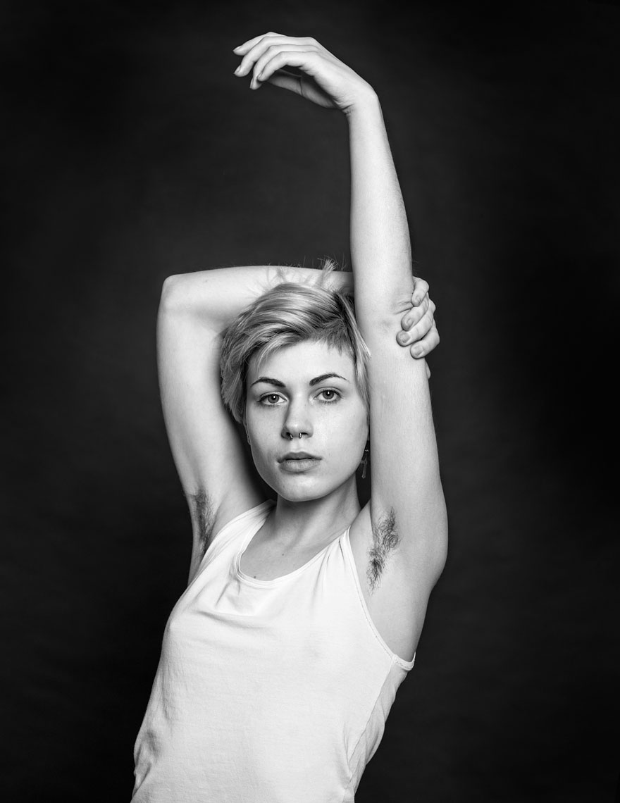 Photographer Challenges Female Beauty Standards With Unshaven Underarm Pictures