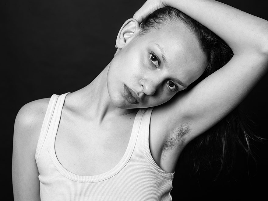 Photographer Challenges Female Beauty Standards With Unshaven Underarm Pictures
