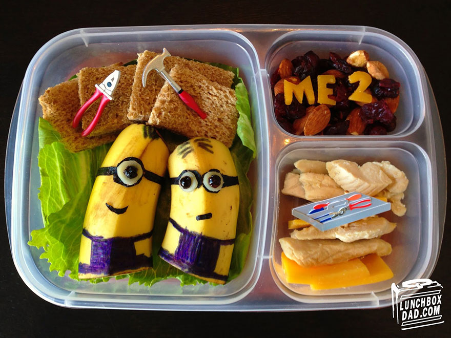 Lunchbox Dad Makes Creative Sandwiches And Snacks For His Daughter’s School Lunch Lunchbox Dad Makes Creative Sandwiches And Snacks For His Daughter’s School Lunch