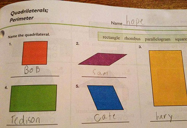 30 Brilliant Test Answers From Smartass Kids That Will Make You Laugh