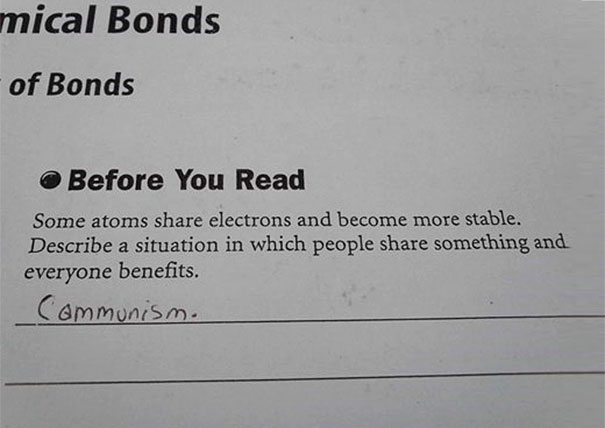 30 Brilliant Test Answers From Smartass Kids That Will Make You Laugh