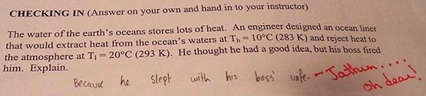 30 Brilliant Test Answers From Smartass Kids That Will Make You Laugh