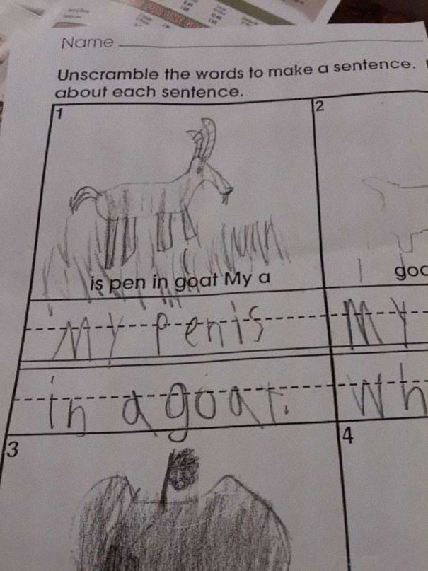 30 Brilliant Test Answers From Smartass Kids That Will Make You Laugh