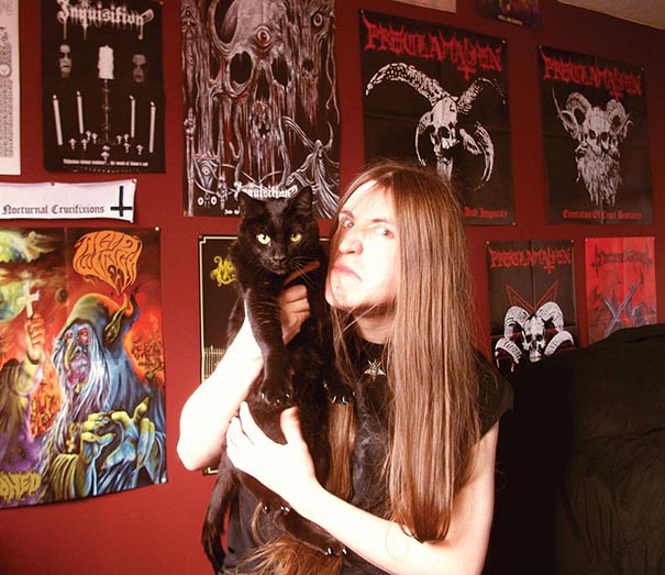 Metal Cats: Hardcore Metal Musicians Pose With Their Cats Metal Cats: Hardcore Metal Musicians Pose With Their Cats