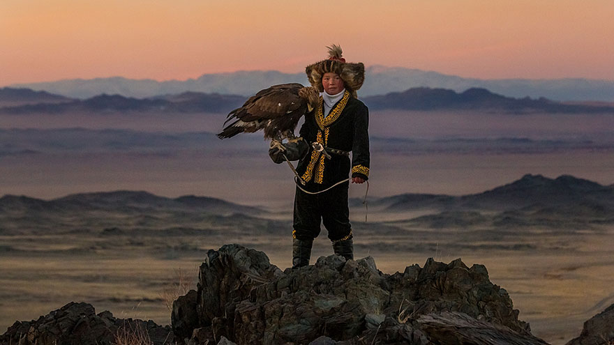 13-Year-Old Kazakh Girl Trained To Become Eagle Hunter 13-Year-Old Kazakh Girl Trained To Become Eagle Hunter
