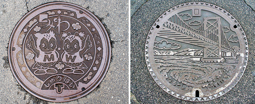This Is How Manhole Covers Look In Japan