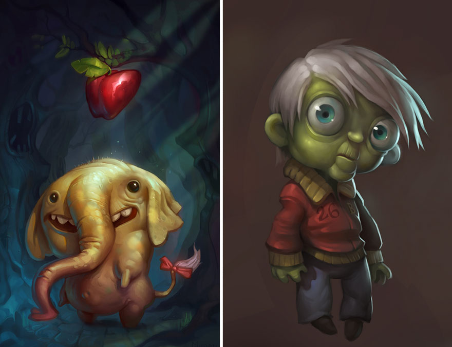 Artist Breathes New Life Into Old Disney Scenes By Painting Over Them Artist Breathes New Life Into Old Disney Scenes By Painting Over Them