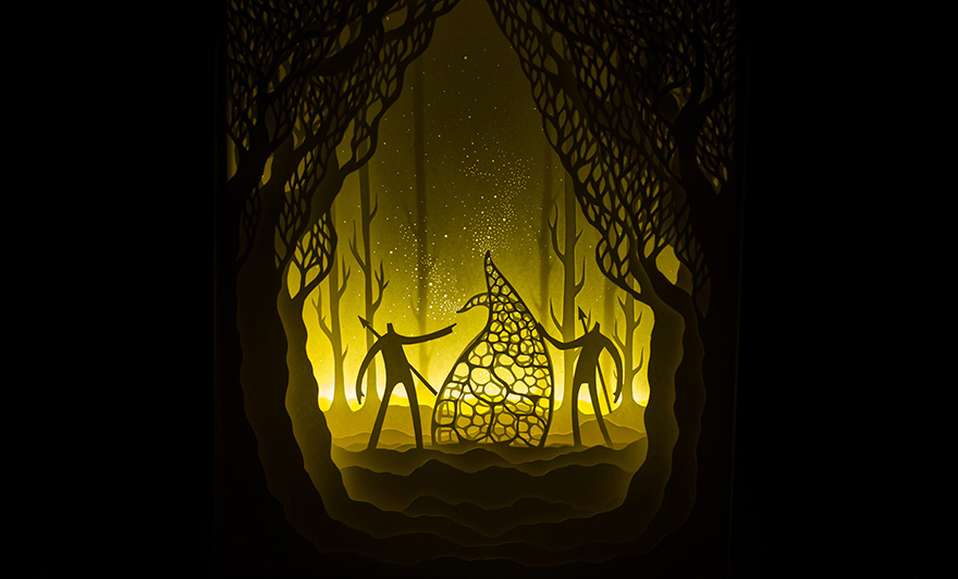 Fairytales Come To Life In Papercut Light Boxes by Hari &#038; Deepti