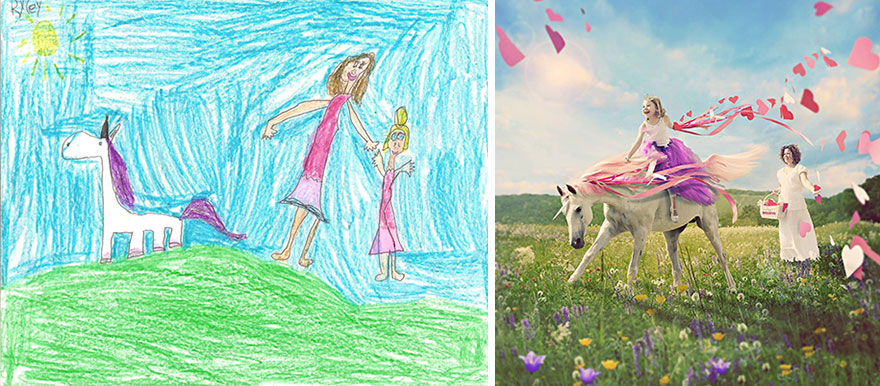 Children With Health Conditions Got Their Wildest Dreams Brought To Life From Their Drawings Children With Health Conditions Got Their Wildest Dreams Brought To Life From Their Drawings