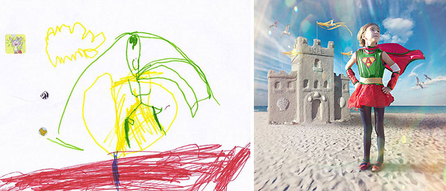 Children With Health Conditions Got Their Wildest Dreams Brought To Life From Their Drawings Children With Health Conditions Got Their Wildest Dreams Brought To Life From Their Drawings