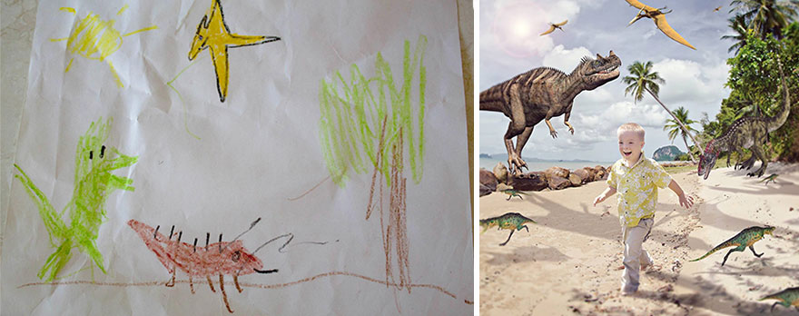 Children With Health Conditions Got Their Wildest Dreams Brought To Life From Their Drawings Children With Health Conditions Got Their Wildest Dreams Brought To Life From Their Drawings