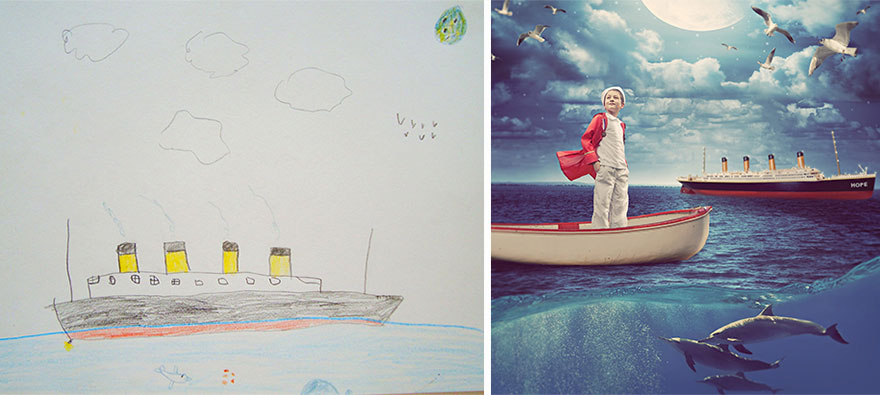Children With Health Conditions Got Their Wildest Dreams Brought To Life From Their Drawings Children With Health Conditions Got Their Wildest Dreams Brought To Life From Their Drawings