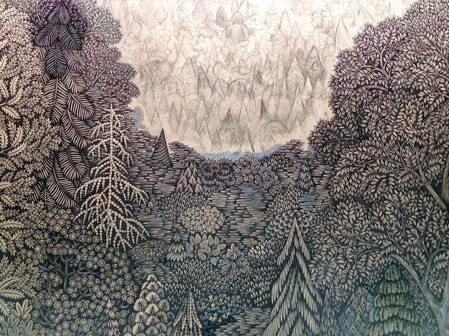 Artists Spent Almost 2 Years Carving This Epic Forest Landscape Out Of Wood Artists Spent Almost 2 Years Carving This Epic Forest Landscape Out Of Wood
