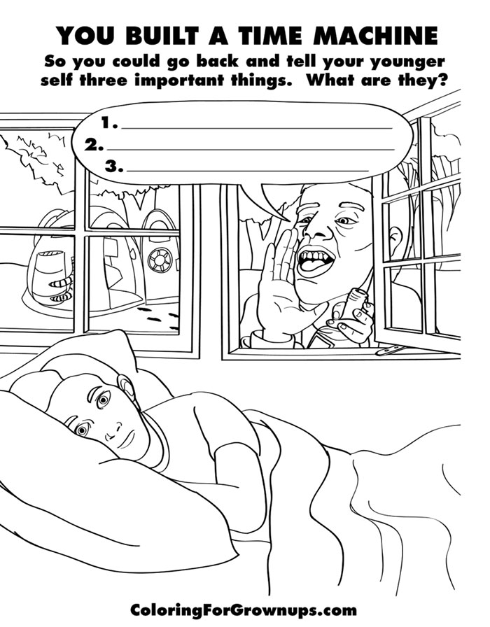 Coloring Book For Grown-Ups Mocks Adult Life