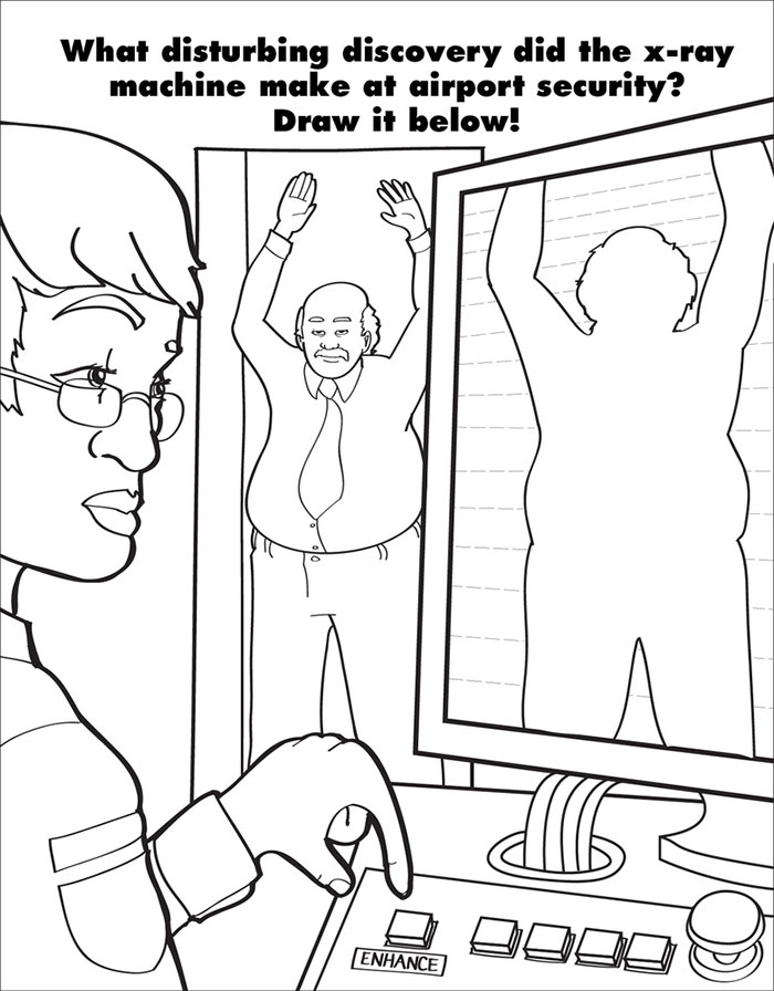 Coloring Book For Grown-Ups Mocks Adult Life