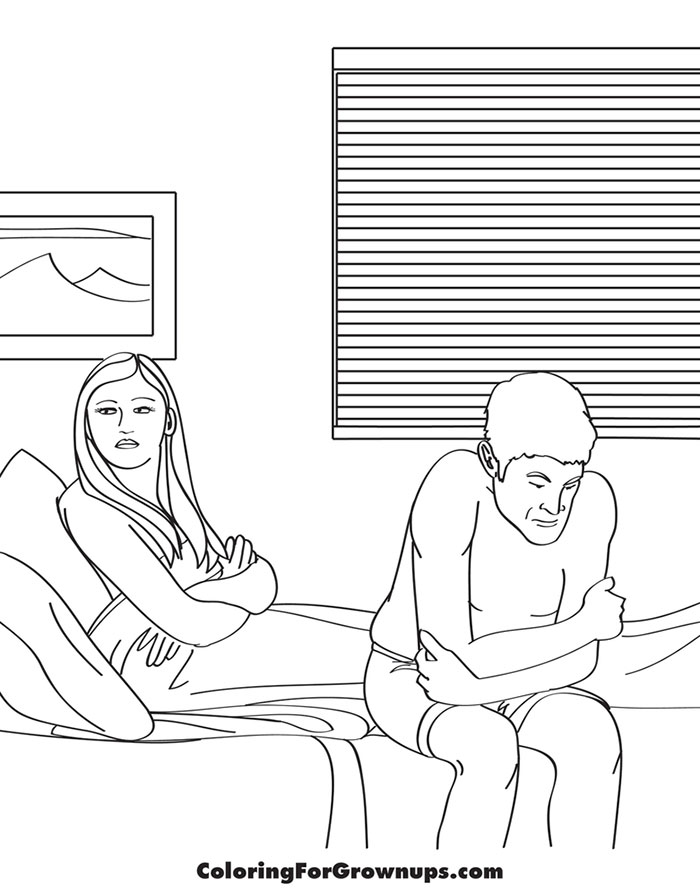 Coloring Book For Grown-Ups Mocks Adult Life