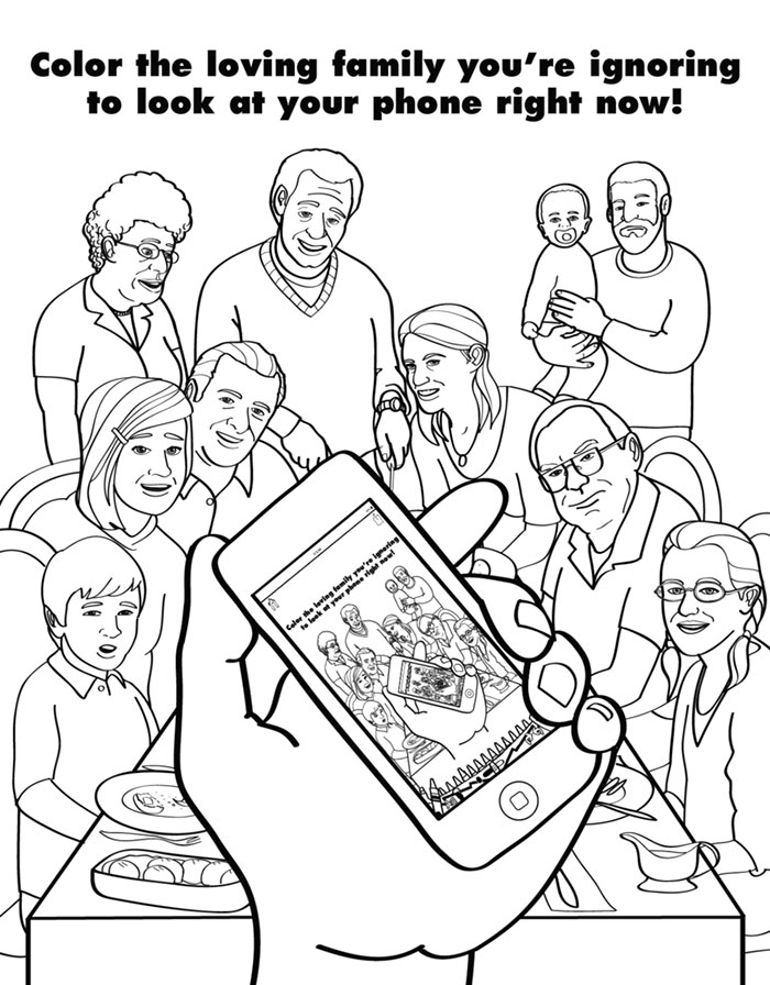Coloring Book For Grown-Ups Mocks Adult Life