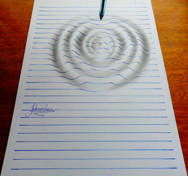 15-Year-Old Artist Creates Awesome 3D Notebook Drawings