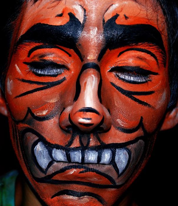 My Face Paintings: I’m Inspired By The Horrible And I Like To Add A Dark Twist My Face Paintings: I’m Inspired By The Horrible And I Like To Add A Dark Twist