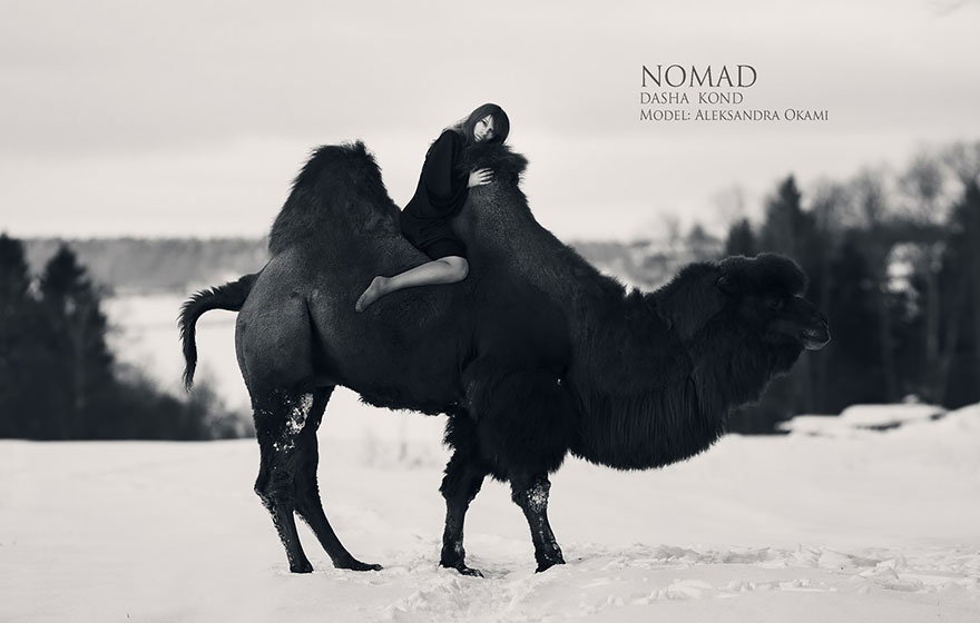 Russian Photographer Captures Fairy-Tale Scenes With REAL Animals