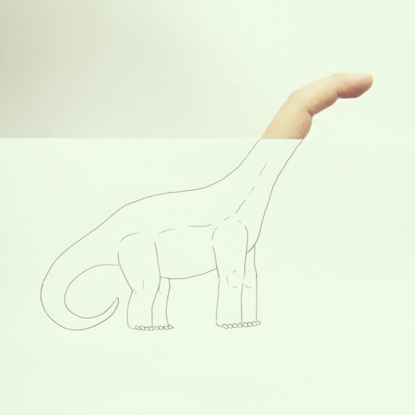 Artist Creates Cute Drawings Out Of His Own Fingers Artist Creates Cute Drawings Out Of His Own Fingers