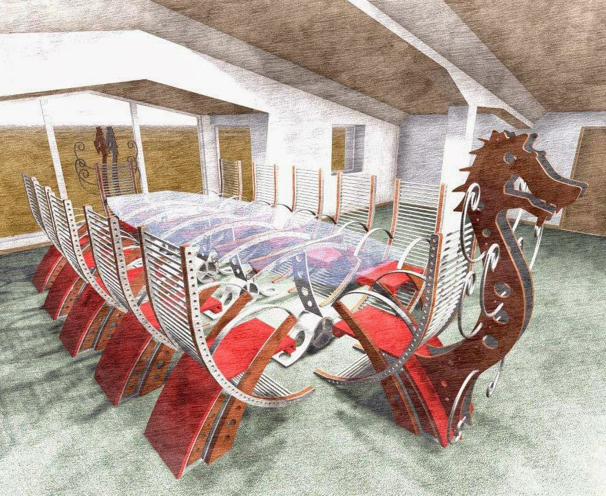 This Viking Conference Table Will Turn Your Meeting Into A Viking Raiding Party This Viking Conference Table Will Turn Your Meeting Into A Viking Raiding Party
