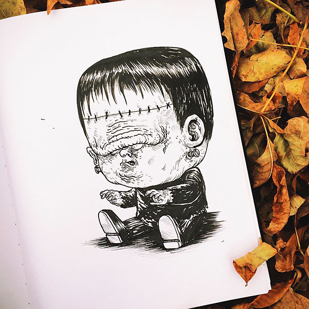 Baby Terrors: Famous Horror Characters As Babies