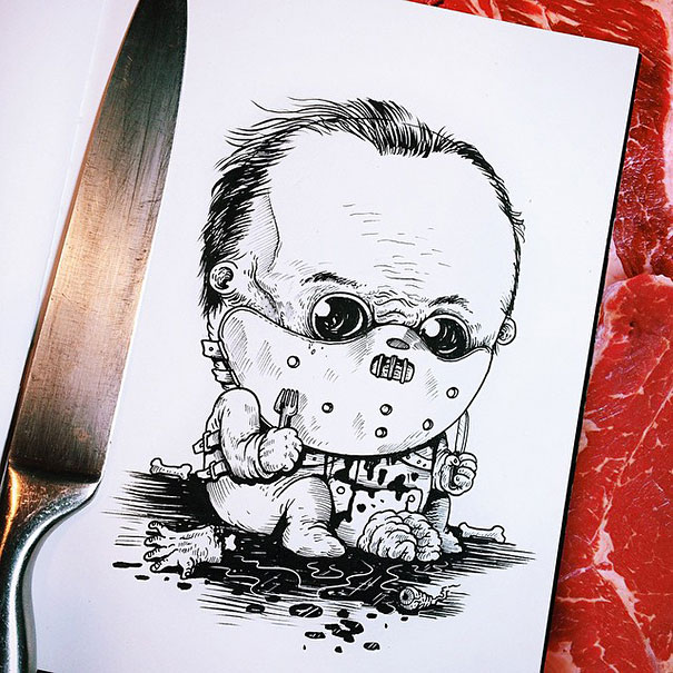 Baby Terrors: Famous Horror Characters As Babies