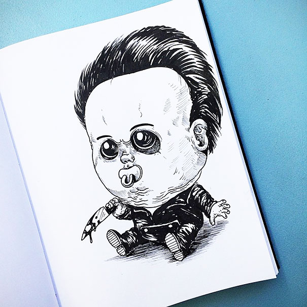 Baby Terrors: Famous Horror Characters As Babies