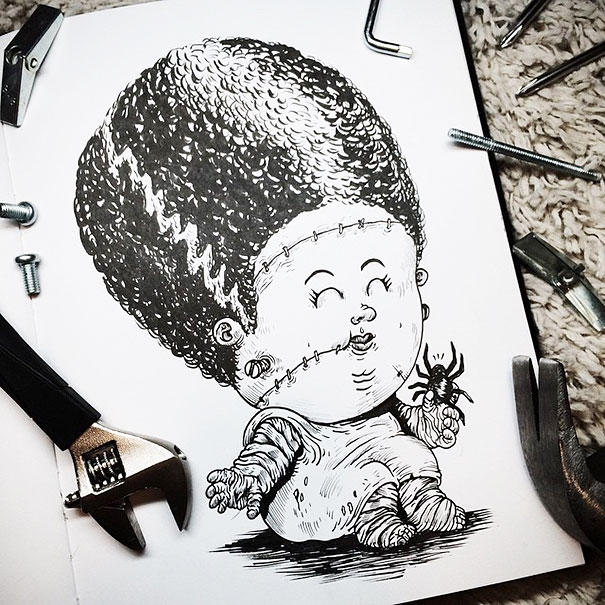 Baby Terrors: Famous Horror Characters As Babies