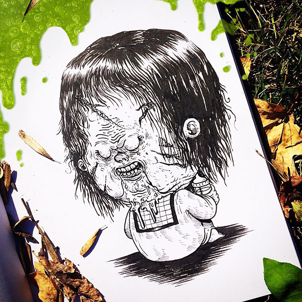 Baby Terrors: Famous Horror Characters As Babies