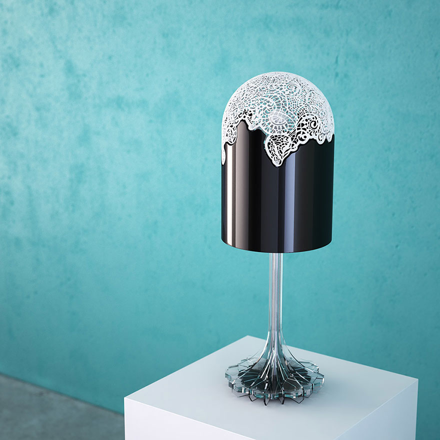 This 3D-Printed Lamp Will Cover Your Room In Elegant Lace Patterns This 3D-Printed Lamp Will Cover Your Room In Elegant Lace Patterns