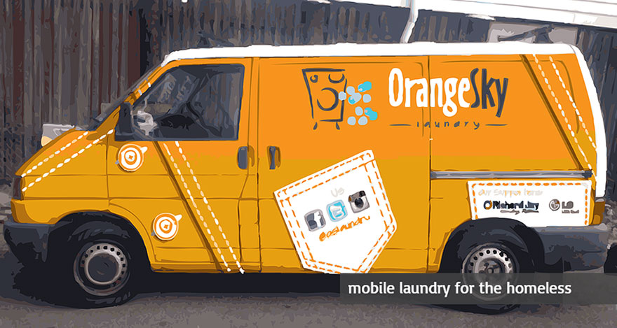 Two Friends Turned Their Van Into A Mobile Laundromat To Wash Clothes For The Homeless Two Friends Turned Their Van Into A Mobile Laundromat To Wash Clothes For The Homeless
