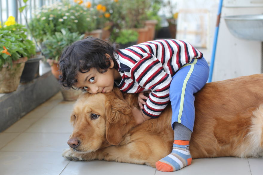 92 Big Dogs Caring For Little Kids