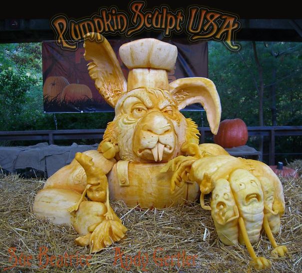 900lb Pumpkin Carving Raises Awareness Of Elephant Killings