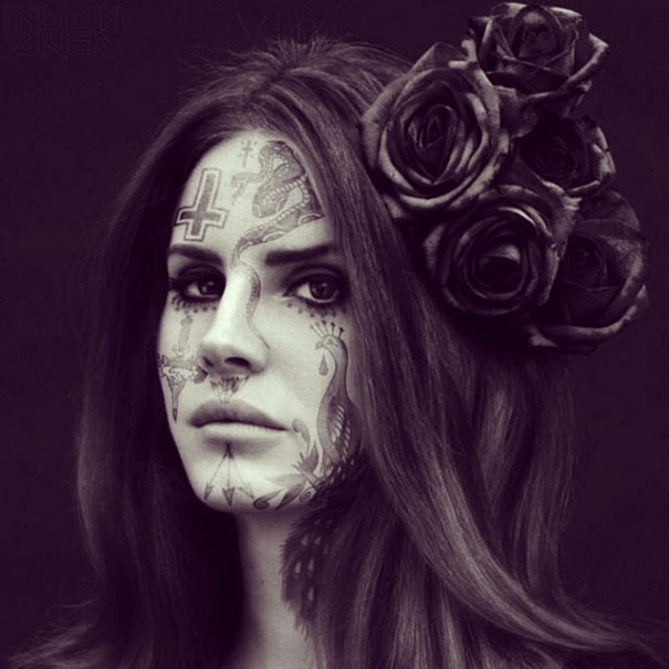 Artist Tattoos Celebrities In Photoshop Artist Tattoos Celebrities In Photoshop