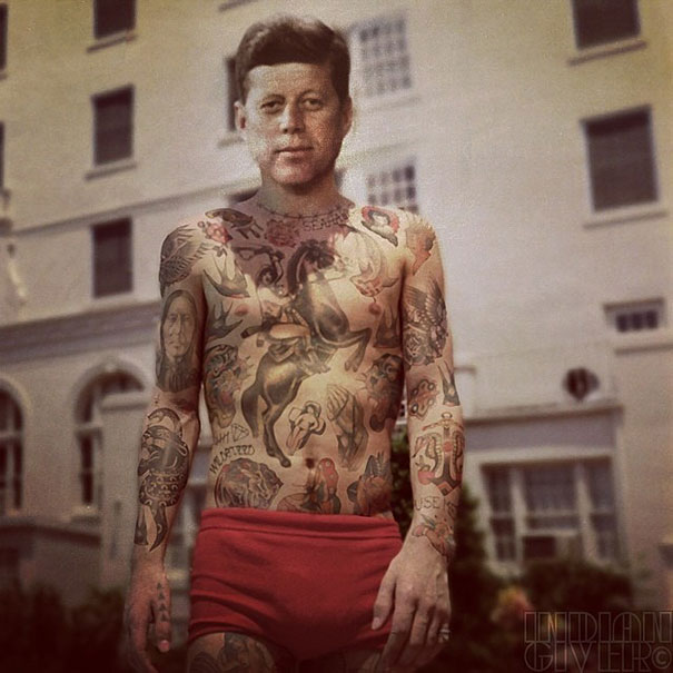 Artist Tattoos Celebrities In Photoshop Artist Tattoos Celebrities In Photoshop
